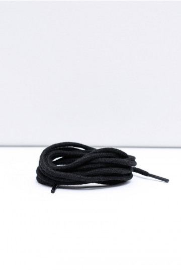 Lacets ronds fins noirs Corbby