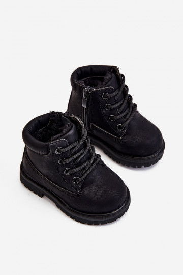 Gewärmte schwarze Kinderstiefel Boots Dexter 2