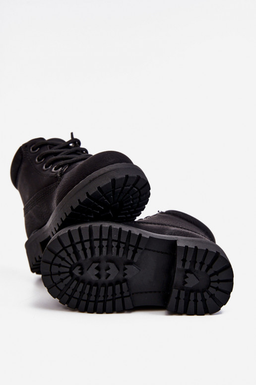 Gewärmte schwarze Kinderstiefel Boots Dexter Gewärmte schwarze Kinderstiefel Boots Dexter