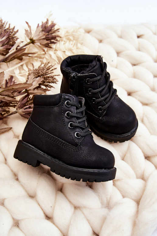Bottes chaudes noires pour enfants Boots Dexter