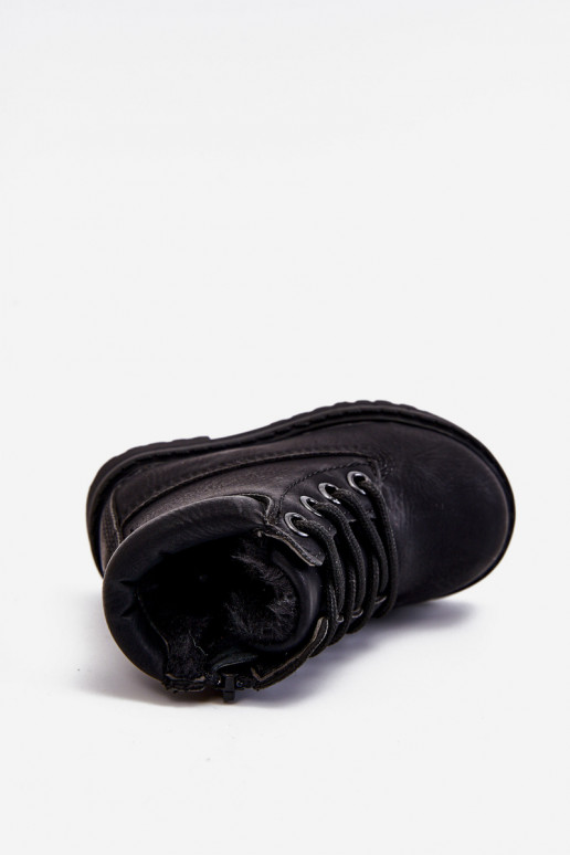 Gewärmte schwarze Kinderstiefel Boots Dexter Gewärmte schwarze Kinderstiefel Boots Dexter