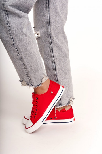 Klassiek model platte schoenen Big Star DD274339 kleur rood