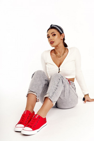 Chaussures plates modèle classique Big Star DD274339 couleur rouge 2