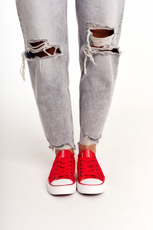 Chaussures plates modèle classique Big Star DD274339 couleur rouge Chaussures plates modèle classique Big Star DD274339 couleur rouge