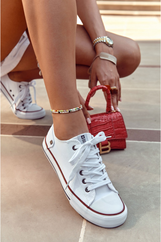 Klassiek model platte schoenen Big Star DD274336 kleur wit Klassiek model platte schoenen Big Star DD274336 kleur wit