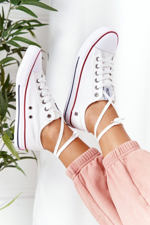 Chaussures plates modèle classique Big Star DD274336 couleur blanc