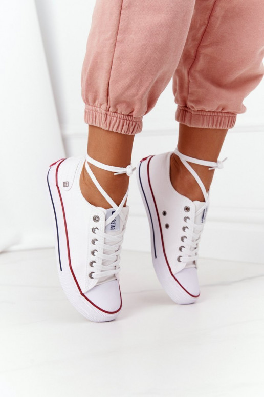 Chaussures plates modèle classique Big Star DD274336 couleur blanc