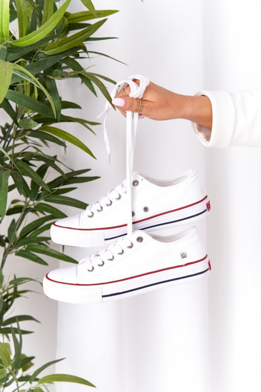 Chaussures plates modèle classique Big Star DD274336 couleur blanc