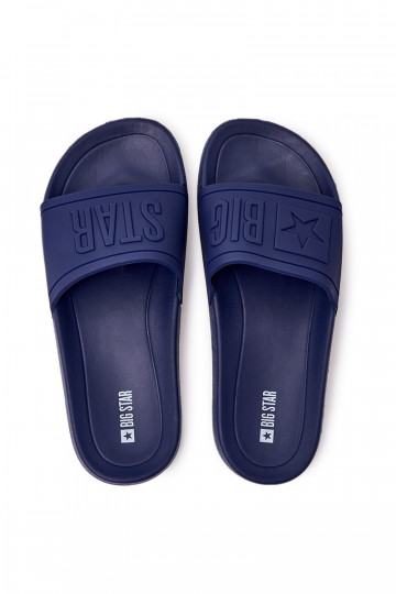 Chaussons pour hommes Big Star Rubber couleur bleu foncé DD174688 2