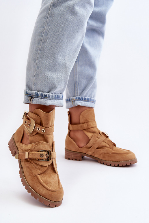 Lu Boo Bottes En Daim Marron Rock Girl Lu Boo Bottes En Daim Marron Rock Girl