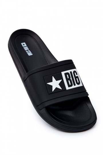Pantoffels Big Star Rubber zwarte kleur DD174699