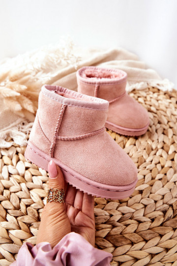 Warme Kinder-Winterstiefel in der Farbe Pink Gooby