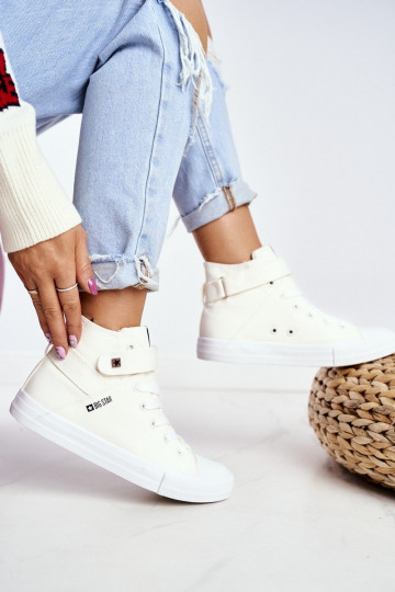 vrijetijdsschoenen met zool Big Star FF274579 witte kleur