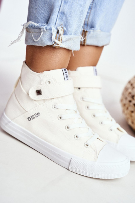 Freizeitschuhe mit Sohle Big Star FF274579 weiße Farbe