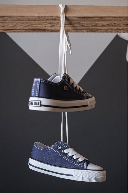 chaussures décontractées Enfant Big Star FF374202 bleu foncé