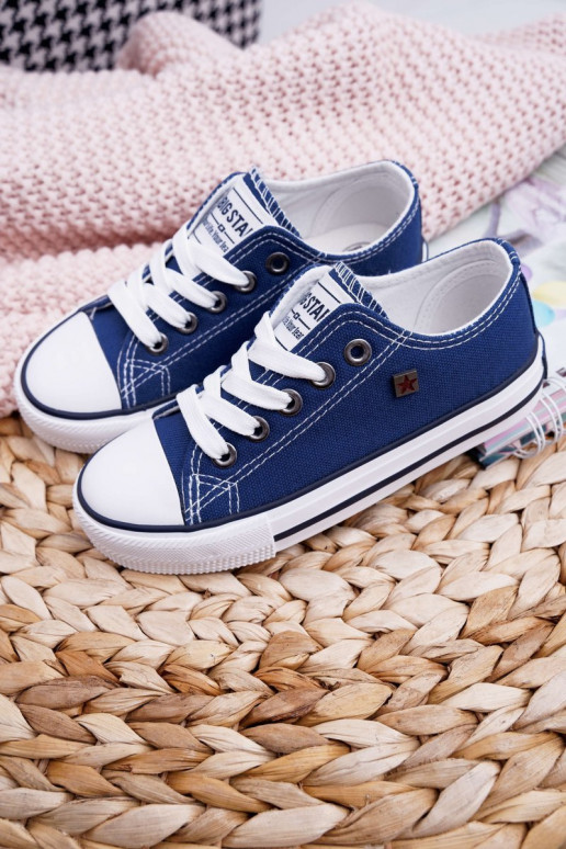 chaussures décontractées Enfant Big Star FF374202 bleu foncé