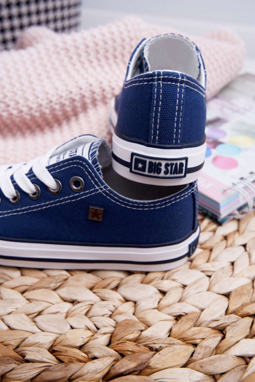 chaussures décontractées Enfant Big Star FF374202 bleu foncé