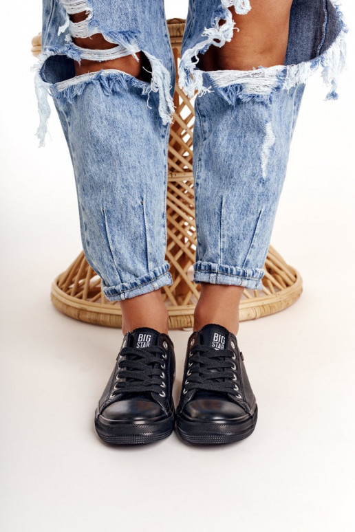 Dames vrijetijdsschoenen Big Star zwarte kleur V274871 Dames vrijetijdsschoenen Big Star zwarte kleur V274871