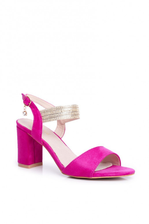 Damen-Sandalen aus Wildleder in Rosa Viel Spaß Damen-Sandalen aus Wildleder in Rosa Viel Spaß