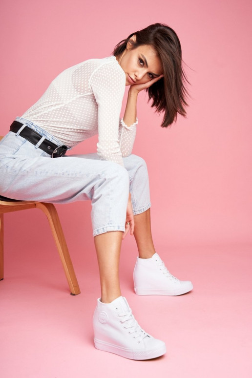 Sneakers model schoenen Big Star witte kleur FF274A192