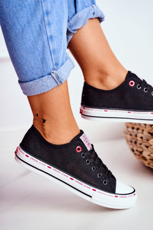 Vrijetijdsschoenen Cross Jeans zwarte kleur FF2R4015C Vrijetijdsschoenen Cross Jeans zwarte kleur FF2R4015C