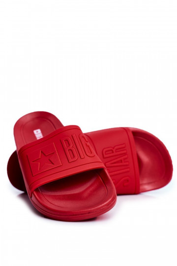 Slippers voor heren Big Star Rubber rode kleur DD174689 2