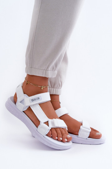 Sandales femme Big Star FF274A603 blanc 2