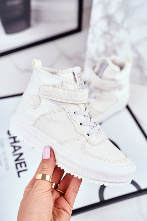 Chaussures de style sport chauffées pour enfants Big Star GG374041 couleur blanche