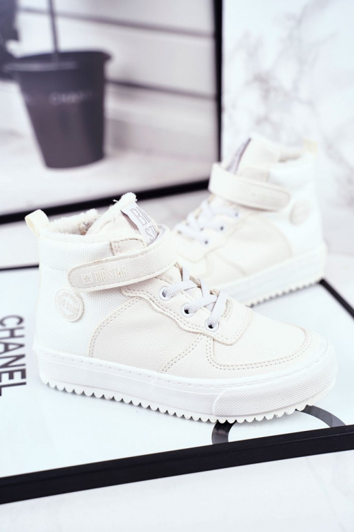 Chaussures de style sport chauffées pour enfants Big Star GG374041 couleur blanche