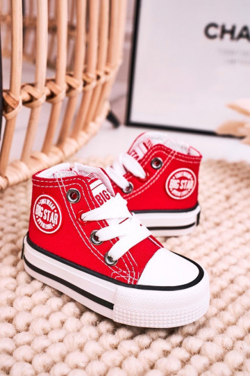 Chaussures de loisirs pour enfants avec semelles zippées BIG STAR HH374190 couleur rouge 2