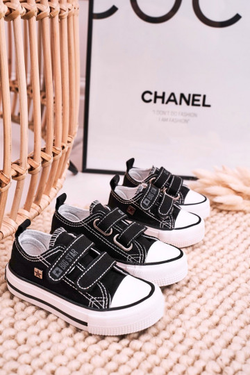 Chaussures de loisirs enfant avec attaches adhésives BIG STAR HH374200 couleur noir 2