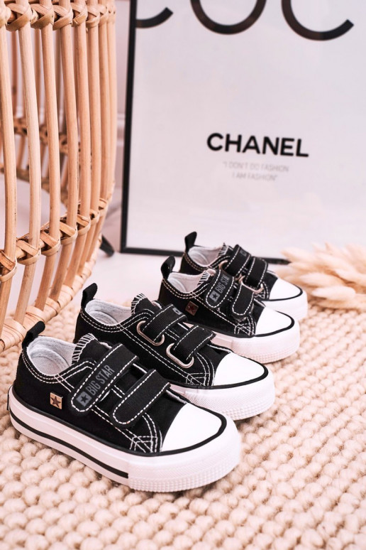 Chaussures de loisirs enfant avec attaches adhésives BIG STAR HH374200 couleur noir Chaussures de loisirs enfant avec attaches adhésives BIG STAR HH374200 couleur noir