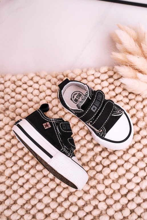 Chaussures de loisirs enfant avec attaches adhésives BIG STAR HH374200 couleur noir Chaussures de loisirs enfant avec attaches adhésives BIG STAR HH374200 couleur noir