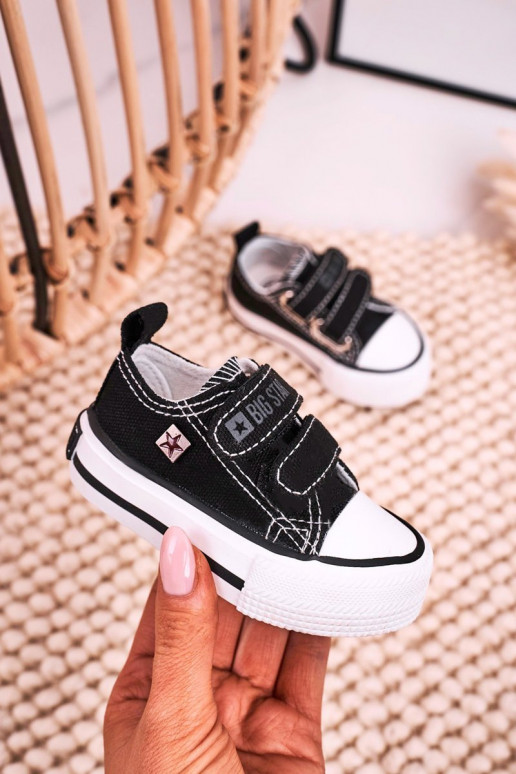 Chaussures de loisirs enfant avec attaches adhésives BIG STAR HH374200 couleur noir Chaussures de loisirs enfant avec attaches adhésives BIG STAR HH374200 couleur noir