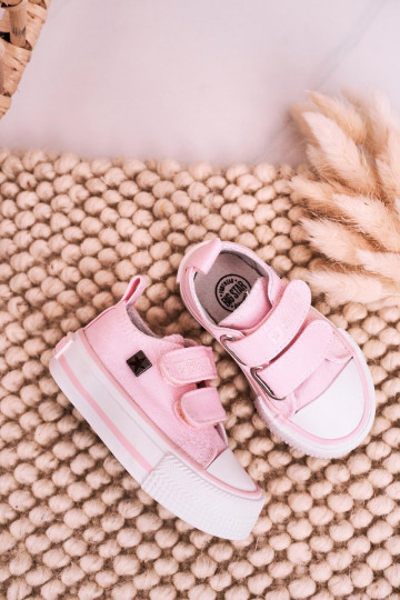 Kinder-Freizeitschuhe mit Klebeverschlüssen BIG STAR HH374203 rosa Farbe 2