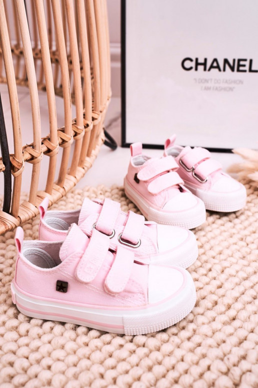 Vrijetijdsschoenen voor kinderen met zelfklevende sluitingen BIG STAR HH374203 roze kleur Vrijetijdsschoenen voor kinderen met zelfklevende sluitingen BIG STAR HH374203 roze kleur