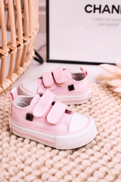 Vrijetijdsschoenen voor kinderen met zelfklevende sluitingen BIG STAR HH374203 roze kleur Vrijetijdsschoenen voor kinderen met zelfklevende sluitingen BIG STAR HH374203 roze kleur
