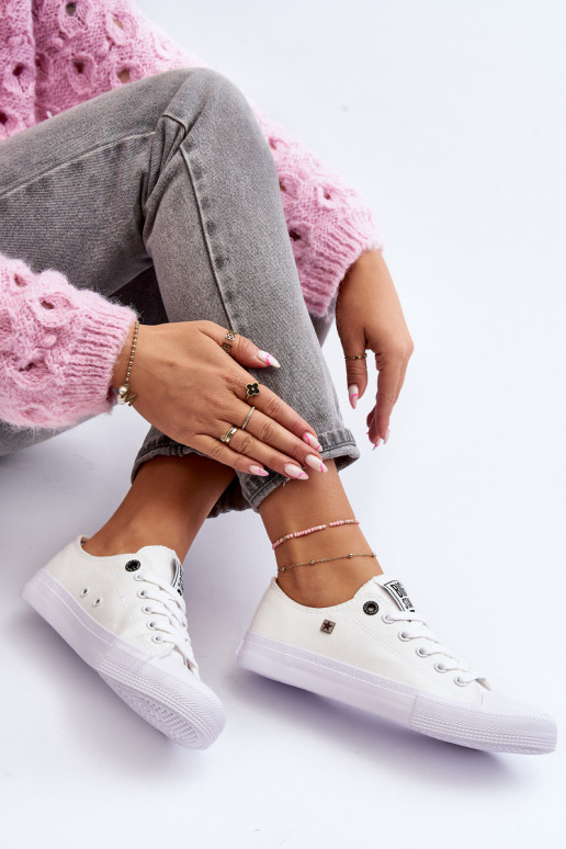 Baskets à semelle plate modèle classique BIG STAR AA274010 couleur blanc