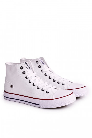 für Männer Klassisches Modell Freizeitschuhe mit Sohlen BIG STAR DD174251 weiße Farbe