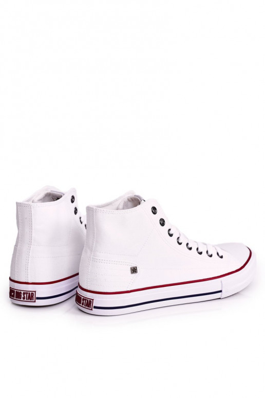 für Männer Klassisches Modell Freizeitschuhe mit Sohlen BIG STAR DD174251 weiße Farbe