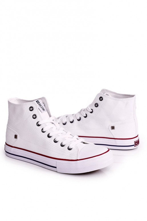 für Männer Klassisches Modell Freizeitschuhe mit Sohlen BIG STAR DD174251 weiße Farbe