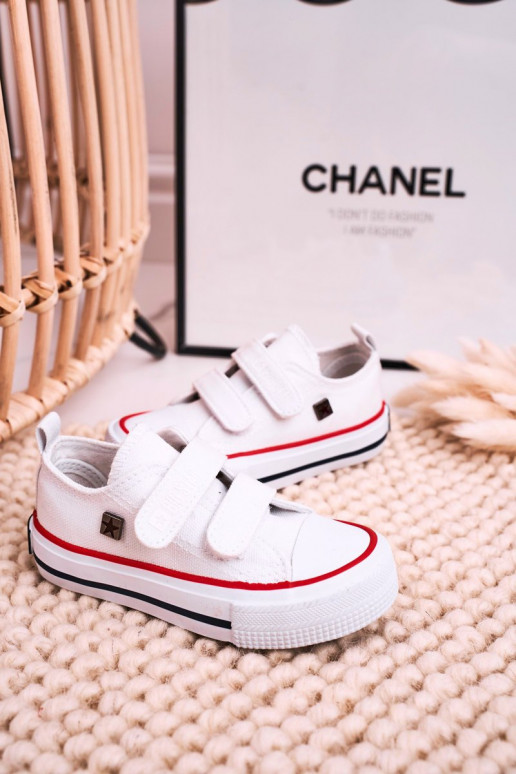Kinder-Freizeitschuhe mit Klebeverschlüssen BIG STAR HH374199 weiße Farbe