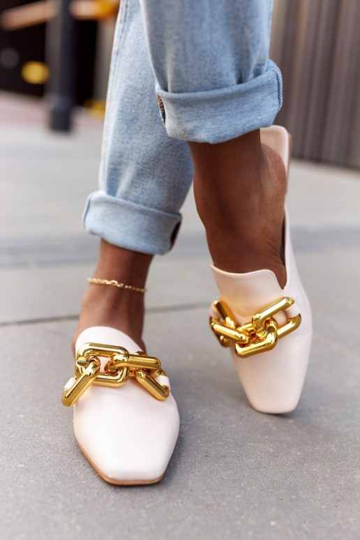 Sandales Call On Me avec chaîne - Beige