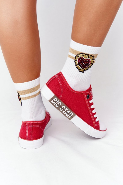 Damesschoenen BIG STAR HH274115 rood Damesschoenen BIG STAR HH274115 rood