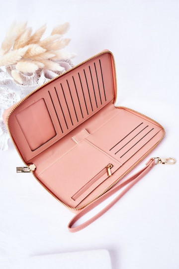 Grand portefeuille en cuir Big Star HH674002 rose 2