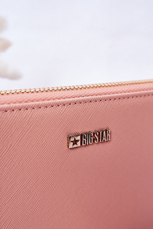 Grote Leren Portemonnee Big Star HH674002 roze
