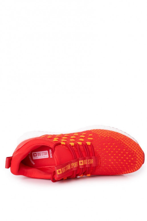 für Herren Sportschuhe Memory Foam Big Star FF174240 rote Farbe