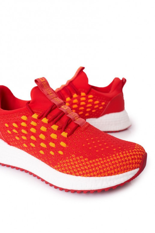 voor heren Sportschoenen Memory Foam Big Star FF174240 rode kleur voor heren Sportschoenen Memory Foam Big Star FF174240 rode kleur
