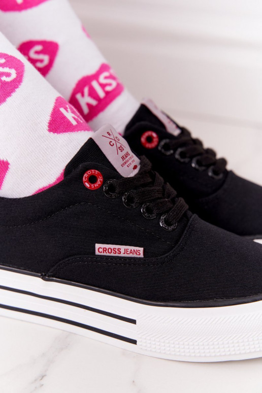 Plateau-Sneaker CROSS JEANS FF2R4002C schwarz Plateau-Sneaker CROSS JEANS FF2R4002C schwarz