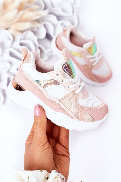 Kindersneakers Sneakers model schoenen roze kleur Game Time Kindersneakers Sneakers model schoenen roze kleur Game Time